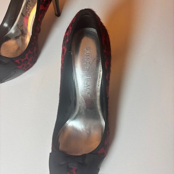 White House Black Market Leopard Print Heels - Size 9 - Picture 4 of 8